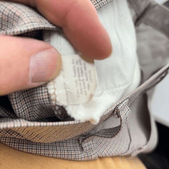 Levi's Vintage 1978 Sta-Prest Plaid R Only Tab Rare Talon Hippie Disco 33x30 - Picture 7 of 8